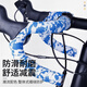 Baichao bicycle handlebars with camouflage grips, anti-slip, thickened shock-absorbing road bike curved handlebars, wrapped handlebars, all-white pair, handlebar end glue