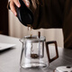 Porcelain brand tea set transparent elegant cup tea water separation glass teapot high temperature resistant office tea tea set