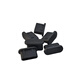 Hengrui Stone standard Type-C interface dust-proof plug, soft silicone material, dust-proof, moisture-proof and oxidation-proof, black 5 pieces