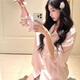 
Also, Ice Silk Cool Pajamas for Women in Summer with Chest Pad Short Sleeve Thin 2025 New Cute Cartoon Home Clothing Set 9905 KT Cat Fixed Chest Pad 2XL