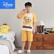Disney boys' pajamas 2025 new summer children's pure cotton short-sleeved suit Nezha: The Devil Boy Boy Thin Home Clothes 705 Red Nezha Boys One Size 14 (recommended body size 125-13555 Jin Jin equals 0.5 kg