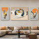 Decorative paintings of the background wall behind the living room sofa 2025 new modern, simple, high-end and light luxury high-end paintings K11972 70*90120*9070*90 hand-made diamond-inlaid aluminum alloy black frame
