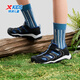 Xtep Xtep children's outdoor sports and leisure beach shoes for middle and older children with Velcro toe anti-kick and anti-collision summer boys black/blue 35