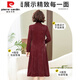 皮尔卡丹（pierre cardin）中年妈妈春装洋气高档旗袍连衣裙2025新款中老年女装春秋中式裙子 广州十三行6627红色 4XL