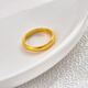 Iosn gold ring plain ring for women new pure gold 999 pure gold glossy men's ring solid couple ring for girlfriend glossy plain ring 1.91g