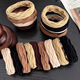 Hesi language simple hair tie thickened high elastic seamless headband hair accessories rubber band hair tie student's beautiful pattern mixed color towel ring 10 pieces