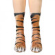 Minghuitong Funny Socks 3D Animal Foot Print Socks Animal Print Creative Funny Adults and Children Personalized Cat and Dog Chicken Paw Socks Leopard Print One Size Adult 40cm Individually Packaged
