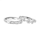 KZD Old Phoenix 999 sterling silver gardenia couple ring, a pair of living mouths, adjustable, niche and versatile, gardenia ring, couple, same style, same style jewelry box packaging