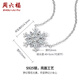 Saturday Fortune Snowflake Necklace Pendant S925 Silver Fantasy Clavicle Chain Birthday Gift J0610598 40+5cm
