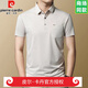 Pierre Cardin Heavy High-End-Marke Mulberry Seiden kurzärmeligte T-Shirt für Männer 2025 Neuer Sommer Casual Dad Top Polo Shirt Offizielle Ladenmarke Aprikosenfarbe Color-15285 m 165