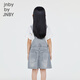 
jnby by JNBY Jiangnan cloth children's clothing mid-length pure cotton denim suspender dress simple and comfortable girls summer 1O5G1048S 995/denim washing orchid (batch 1) 120 cm