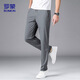 
ROMON casual pants men summer outdoor versatile ice silk sweatpants straight drooping long pants men DR6 gray XL