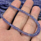 Natural special grade tanzanite glossy abacus disc beads loose beads DIY bracelet necklace semi-finished product imported from India 2.5-3.7mm 1 piece 40cm Picture below 1 2