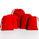 Austrian jewelry gold bag jewelry bag brocade bag red cloth bag drawstring seal storage bag jewelry packaging bag red velvet bag small size 10 pieces 5*7cm