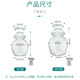 Maxcook glass pickle jar thickened glass bottle sealed jar wine bottle pickled laba garlic 5Jin Jin equals 0.5kg packed MCX975
