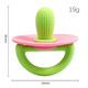 Cactus baby anti-eating hand teether baby chewing teething stick silicone baby pacifier teether blue and green + storage box cactus soothing teether - baby's favorite