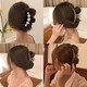 French style lazy style pearl hairpin large hair clip temperament shower hairpin Korean internet celebrity female hairpin hairpin 1# five pearl hairpin (10cm)
