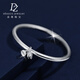 Duozun pt950 platinum bracelet for women, platinum bracelet for two generations, platinum bracelet, platinum solid glossy bracelet for women, new model, customized styles available (contact online customer service)
