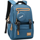 Edison inventor junior high school student schoolbag male burden reduction spine protection trendy high school student female large capacity backpack K072F-2 blue