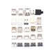 USB interface female socket male connector socket socket A type A female A male patch straight plug side plug curved pin straight pin USB A type female socket 4P full patch (20 pcs)