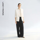 Langzi Lantingxu mulberry silk suit jacket temperament summer new new Chinese button suit off-white 2XL