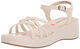 Steve Madden Girls' Shoes Unisex Crazy Wedge Sandals, White White 1 Little Kid