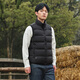 Tambor light down jacket vest for men with short stand-up collar, light and warm, comfortable vest with inner layer TA330033 black 180