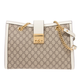 古驰（GUCCI）【618】Padlock系列GG女士单肩包女包 米色/乌木色白边479197KHNKG9761