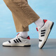 阿迪达斯（adidas）男鞋 25夏季新款运动鞋透气低帮篮球鞋潮流时尚休闲鞋滑板鞋子男 KK1283/白/黑/红/现货速发 42 (260mm)