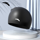 Anta (ANTA) adult swimming cap silicone swimming cap swimming cap men and women long hair waterproof swimming cap ear protection head non-stick hair non-stick swimming cap black