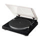 Denon Japan Direct Mail Vinyl Record Player Retro Film Turntable Automatic Manual Music Phonograph Needs Transformer Compact Fully Automatic DP-29F Deep Black - Transformer Needed