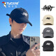 Woodpecker Four Seasons Trendy Brand Big Head Hat Men's Korean Baseball Cap Women's Boys Autumn and Winter Sun Protection Shade Men's Peaked Hat Black