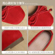 
ZHR single shoes for women spring and summer ballet style soft flat beans women's shoes temperament bow egg roll butter shoes AH679 red 37