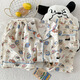 
Jingpufei HelloKitty summer cotton yarn pajamas three-piece set cute short-sleeved home clothes Yunduo Cotton-9905# Black Love Three-piece Set 2XL Women [Suggested 135-160Jin [Jin equals 0.5 kg]]
