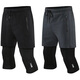 Jingya gefälschte zweiteilige Set von Kumpelhosen bodend Stretch-Sporthosen Jogging Hosen Training Hosen Fitness