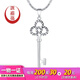 Yuan Shengfu's new PT950 high-quality fashion key platinum pendant, fashionable, shiny and versatile platinum necklace pendant, 2.47 grams (excluding necklace)