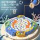 Fishing Toy Automatic Fishing Pool Children's Electric Music Magnetic Fishing Tray Early Education Toy Children's Toy 4 Rod 45 Fish Electric Magnetic Fishing Tray