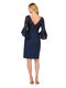 Adrianna Papell Women's Floral Lace Combo Dress Navy 16