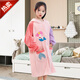 Baifei bath towel can be worn and wrapped around boys and girls bath skirt cloak long-sleeved water-absorbent quick-drying non-pure cotton water-absorbent children's bathrobe children's bathrobe-Mermaid (large size) suitable for height