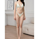 Chaosihui new style bikini swimsuit solid color sexy slimming hip split women's swimsuit beach swimming milky white one size fits all 90-110Jin Jin is equal to 0.5 kg can be worn
