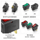 Huijun KCD3 boat switch opening 11*29mm rocker switch electrical power button 3 feet 3 levels black