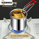 Tuojin German imported quality 316 stainless steel frying pan household small oil pan small frying skewers pot with filter induction cooker 316 stainless steel frying pan A + frying basket + 14cm