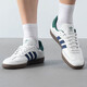 ADIDAS阿迪达斯三叶草男鞋女鞋板鞋秋季新款情侣金标贝壳小白鞋休闲鞋 IH4882/白绿/T头鞋 43