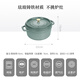 Staub French imported enamel cast iron pot double-ear soup pot cooking pot eucalyptus green 22cm 1025321