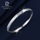 Duozun platinum bracelet for women pt950 broken ice ice bracelet genuine platinum women's semi-solid platinum bracelet women's new style can be customized with pictures (contact online customer service)