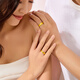 Laomiao Gold Ring Pure Gold 999 Couple Ring Pair of Live Proposal Rings for Girlfriend and Wife’s Birthday Gift Pure Gold Women’s Model Approximately 5.4g Gift Box