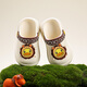 B.Duck Little Yellow Duck Children's Shoes Children's Croc Shoes Cartoon Boys Garden Shoes Girls Cute Sandals 5986 White 28