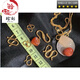 Shantou Lincun A18k gold buckle head necklace button connector bracelet buckle gold buckle live mouth pendant m buckle gold-plated accessories melon seed buckle small size 6mm long