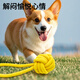 ZanChong Macaron Cotton Knot Dumbbell Ring Set Pet Supplies Puppies and Dog Toys Resistant to Bite and Molar for Self-pleasure