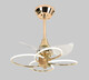 Leshi Lighting (NVC) 2025 Новый креативный тихий фан-свет минималистская столовая спальня гостиная с электрическим вентилятором потолочного вентилятора.